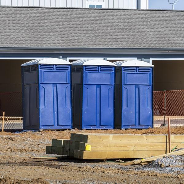 Heavy-duty construction site porta potty in Roanoke, Virginia